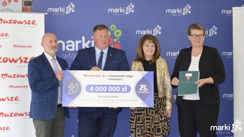 4 mln zł dla Marek od samorządu Mazowsza