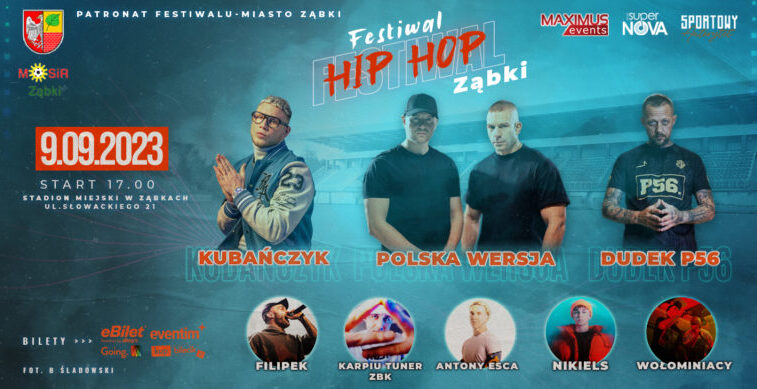 Ząbki - Festiwal Hip-hopu już 9 września! Bilety dla mieszkańców Ząbek ze zniżką