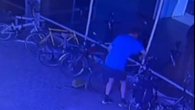 Ukradł rower - wszystko nagrała kamera
