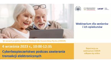 Wołomin - Webinarium „Cyberbezpieczeństwo podczas zawierania transakcji elektronicznych”