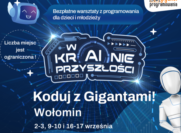Wołomin - Giganci Programowania zapraszają na bezpłatną naukę programowania!