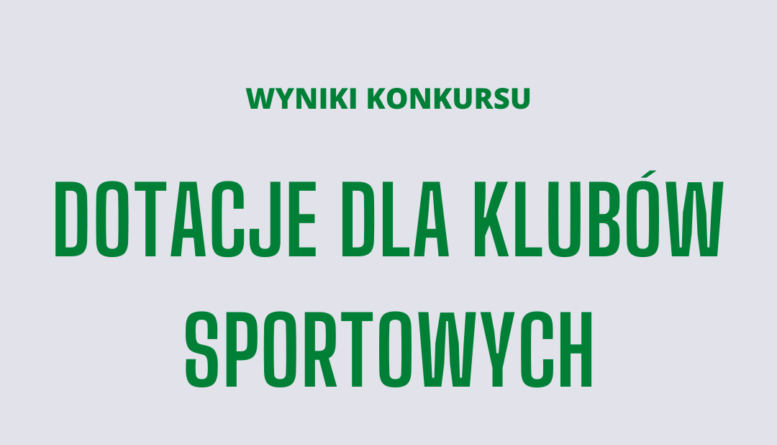 Ząbki - wyniki konkursu ofert na udzielenie dotacji dla klubów sportowych