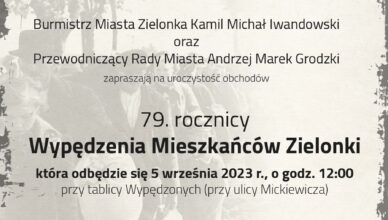 79. rocznica Wypędzenia Mieszkańców Zielonki