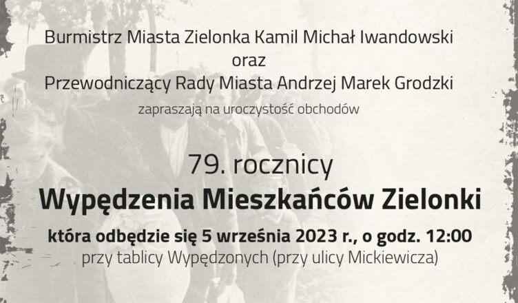 79. rocznica Wypędzenia Mieszkańców Zielonki