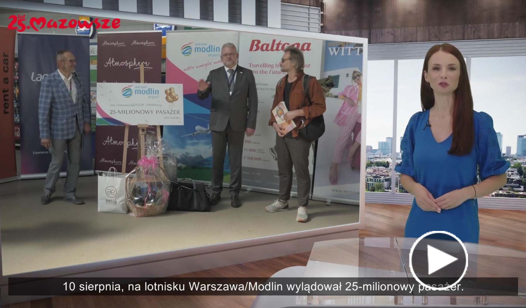 25-milionowy pasażer lotniska Warszawa-Modlin