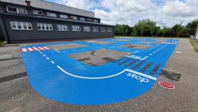 Miasteczko rowerowe przy SP w Klembowie