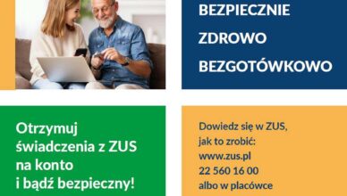 Seniorze, otrzymuj świadczenia na konto i bądź bezpieczny