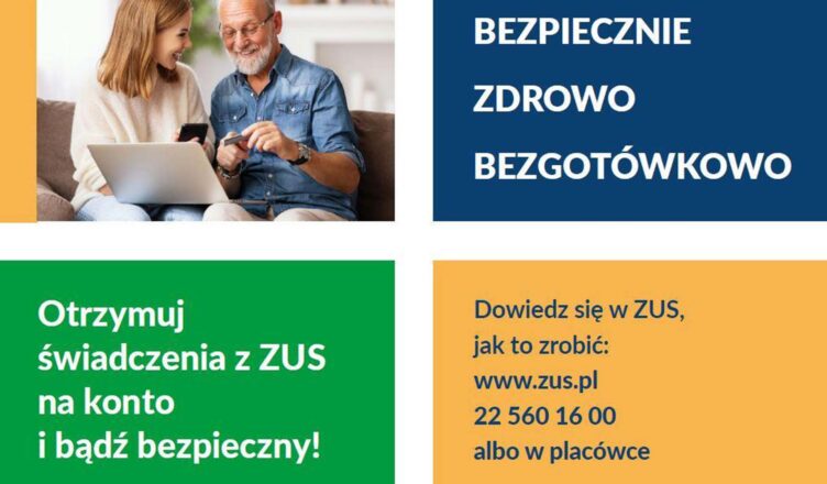 Seniorze, otrzymuj świadczenia na konto i bądź bezpieczny