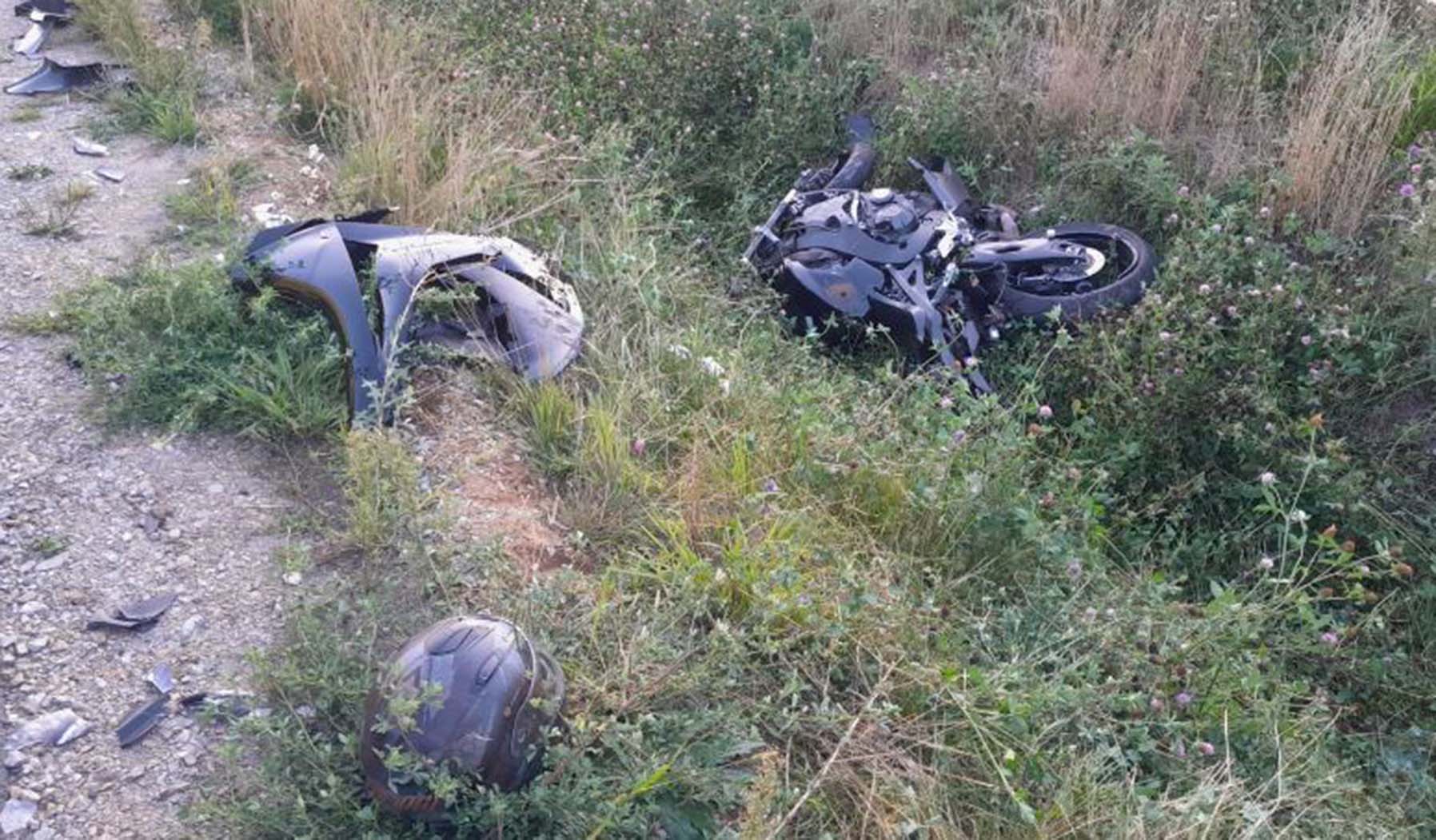 Wypadek motocyklowy w Emilianowie
