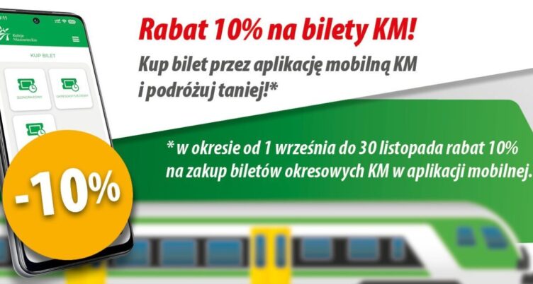 Tańsze bilety okresowe Kolei Mazowieckich
