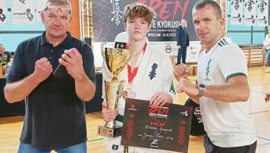 Nikodem Gawrysiuk z Marek mistrzem Polski w Karate