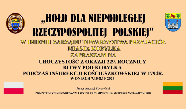 229. rocznica Bitwy pod Kobyłką