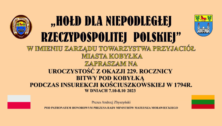 229. rocznica Bitwy pod Kobyłką