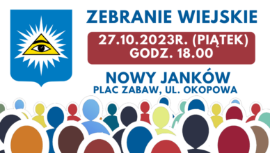 Radzymin - Zebranie wiejskie w sprawie odwołania sołtysa NOWEGO JANKOWA