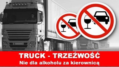 PIJANY 41-LATEK ZA KIEROWNICĄ CIĘŻARÓWKI. Z TOWAREM TRASĄ SZYBKIEGO RUCHU WYBIERAŁ SIĘ W KILKUSET KILOMETROWĄ PODRÓŻ