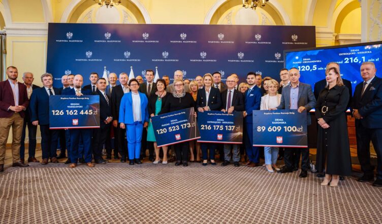 Ponad 552,4 mln zł dla samorządów z województwa mazowieckiego na zadania rozpoczynające się w 2024 roku w ramach Rządowego Funduszu Rozwoju Dróg – ogłoszenie wyników kolejnego naboru