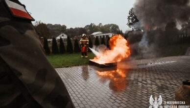 Mazowieccy Terytorialsi ramię w ramię ze Strażą Pożarną