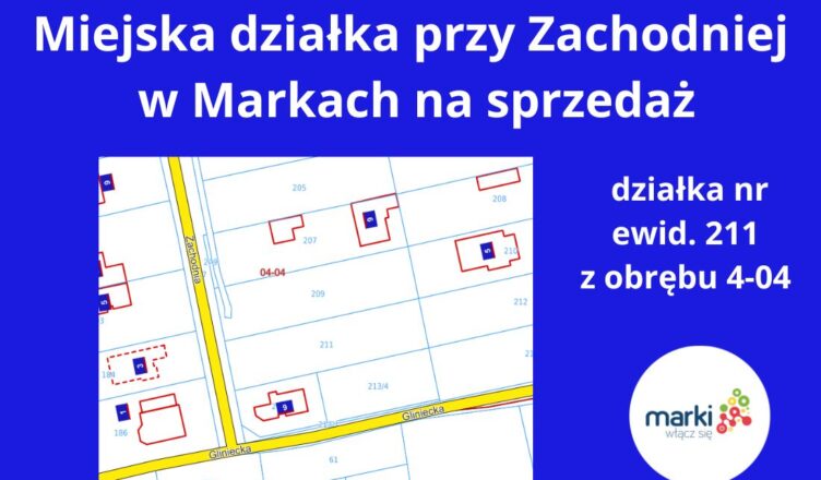 Marki - miejska działka przy Zachodniej na sprzedaż