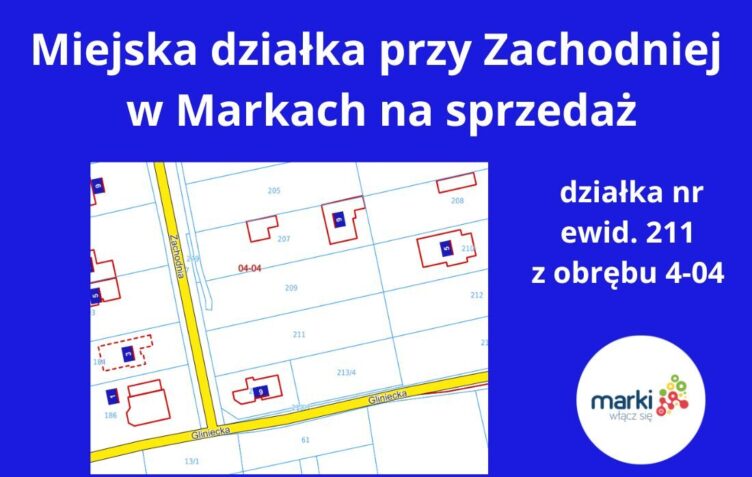 Marki - miejska działka przy Zachodniej na sprzedaż
