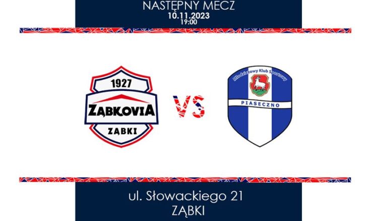 MKS Ząbkovia Ząbki podejmie MKS Piaseczno na Dozbud Arenie