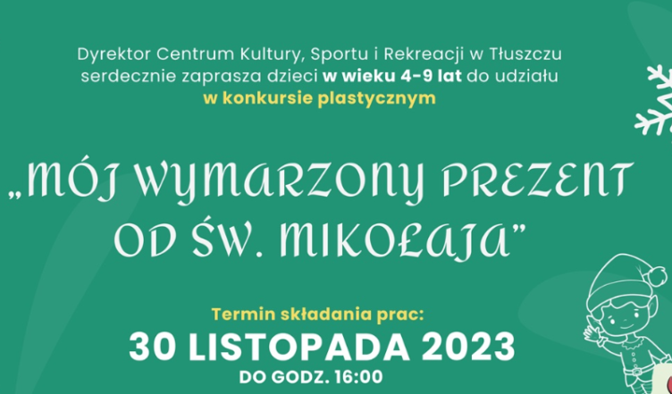Tłuszcz - konkurs plastyczny "Mój wymarzony prezent od św. Mikołaja"