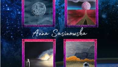 Wernisaż wystawy Anny Sasinowskiej, seria KOSMOS - kosmiczna Kobyłka