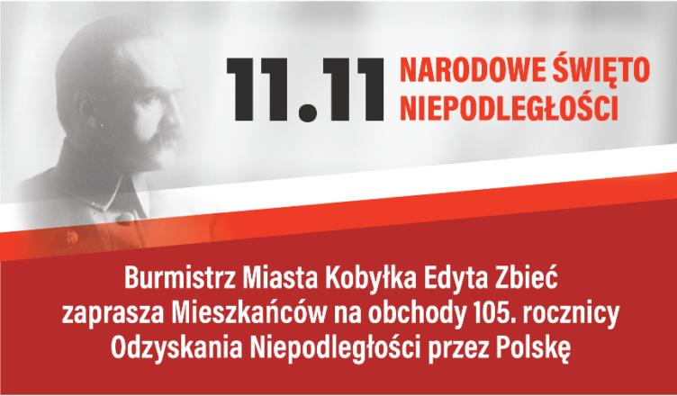 Kobyłka - Obchody 105. rocznicy Odzyskania Niepodległości przez Polskę