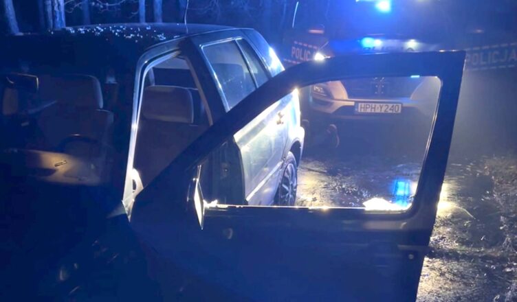 Myślał że zgubi radiowóz. Nie przewidział, że sam się zgubi w lesie