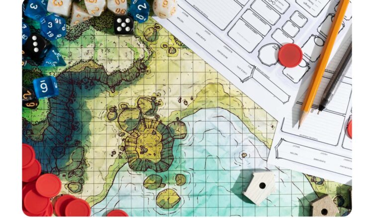 Spotkanie klubu planszówkowego „RzućGrajWygraj” w bibliotece