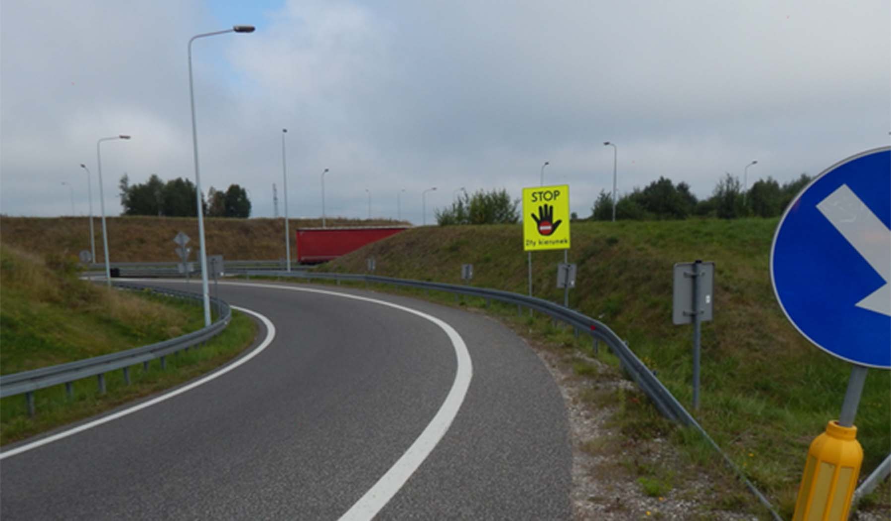 Jechał drogą ekspresową pod prąd