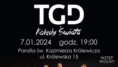 Kobyłka - 7 stycznia - Koncert TGD (Trzecia Godzina Dnia) pn. Kolędy Świata