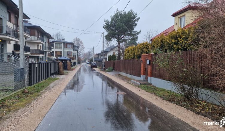 Marki - koniec prac drogowych przy ulicy Skorupki