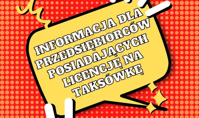 Ząbki - informacja dla przedsiębiorców posiadających licencję na taksówkę