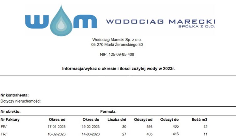 Marki - dane do nowych deklaracji odpadowych