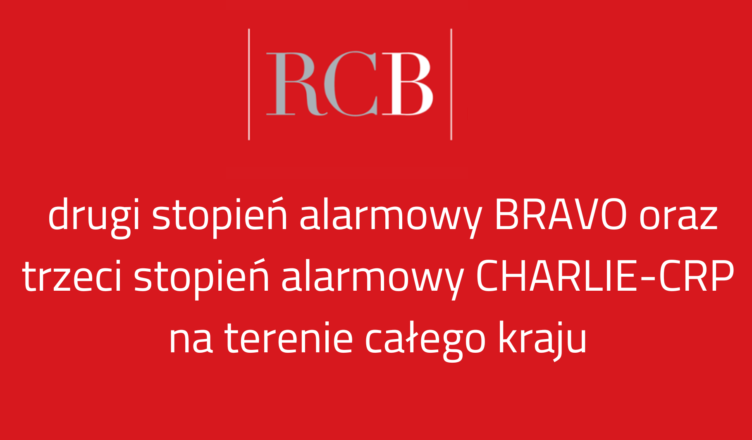 Przedłużenie stopni alarmowych Bravo i Charlie-CRP na terenie kraju