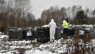 Usunięto nielegalne odpady niebezpieczne z Duczek i Starych Grabi