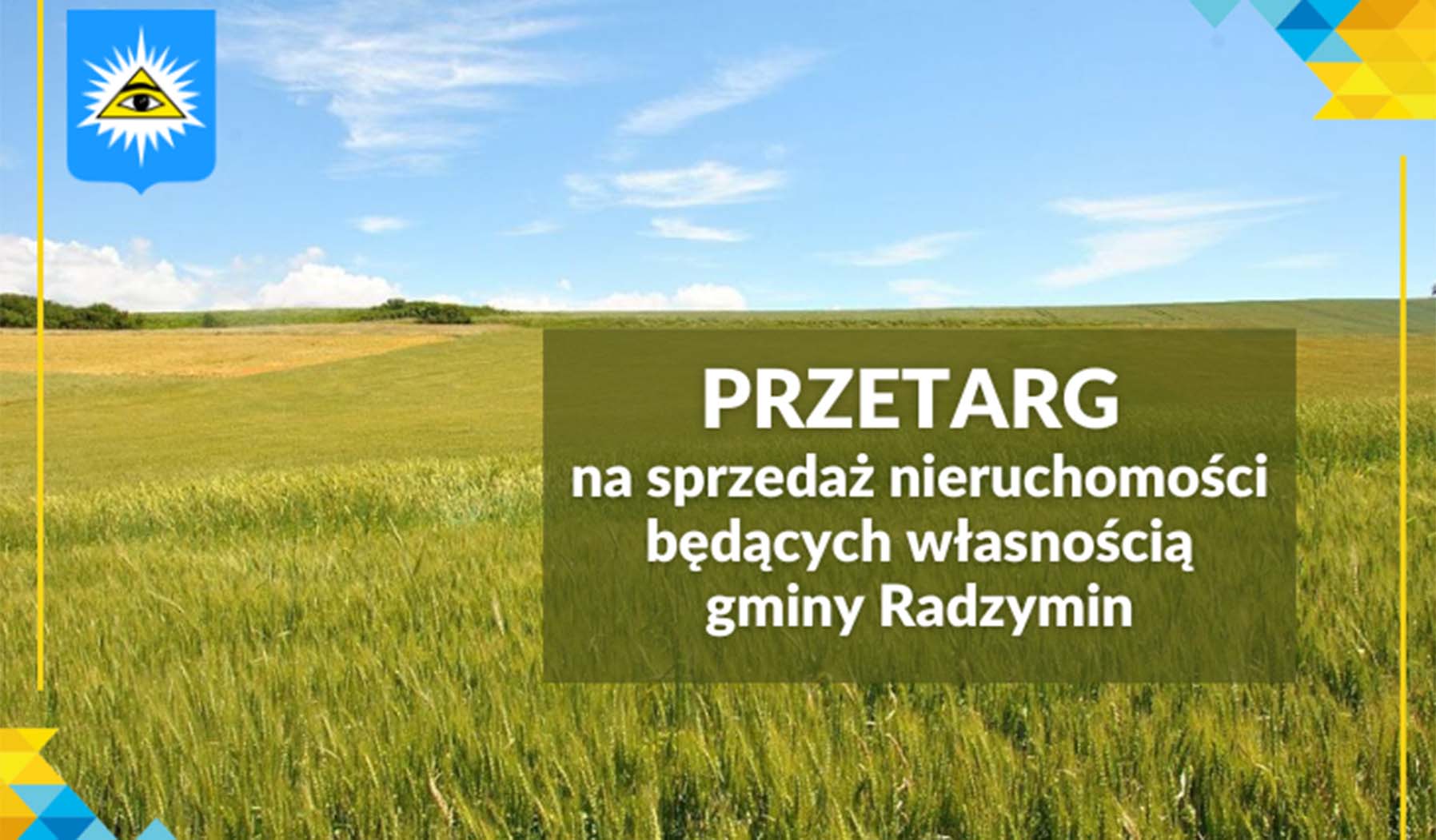 Ogłoszenie o rokowaniach na sprzedaż niezabudowanej nieruchomości gruntowej – NADMA