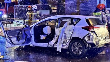 Kierowca „przewozu osób” spowodował poważny karambol