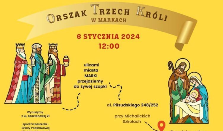 Orszak Trzech Króli ulicami Marek