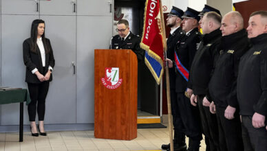 Zielonka - podziękowania dla Prezesa Ochotniczej Straży Pożarnej