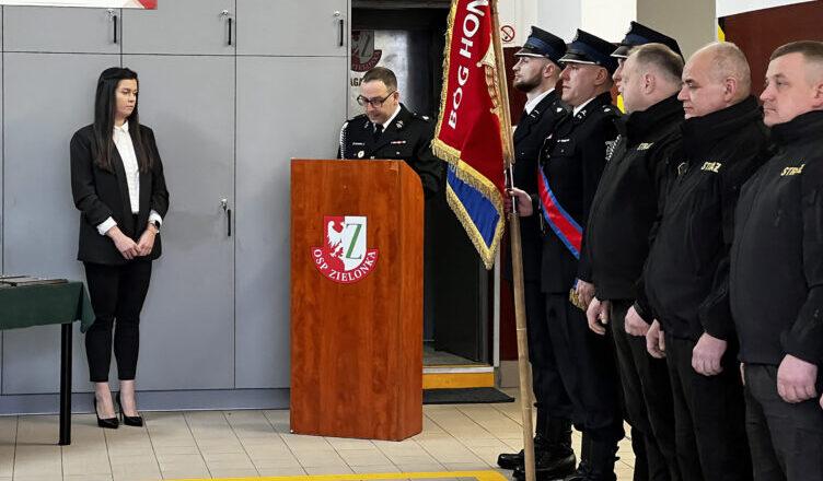 Zielonka - podziękowania dla Prezesa Ochotniczej Straży Pożarnej