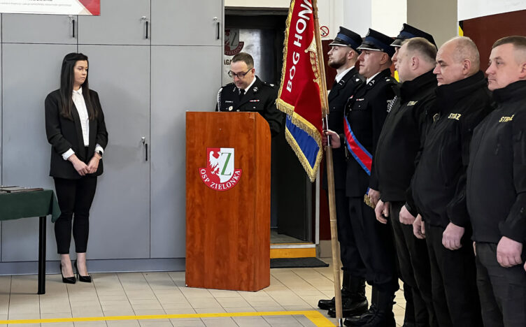 Zielonka - podziękowania dla Prezesa Ochotniczej Straży Pożarnej