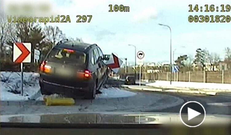 Na „rondzie” prosto z … promilami!