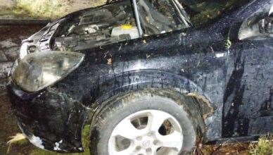 Pijany i bez prawa jazdy. Uciekając przed policjantami wjechał w ogrodzenie