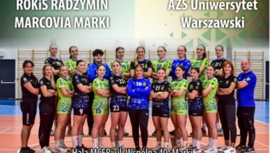 ROKIS Radzymin Marcovia Marki kontra AZS UW Warszawa.
