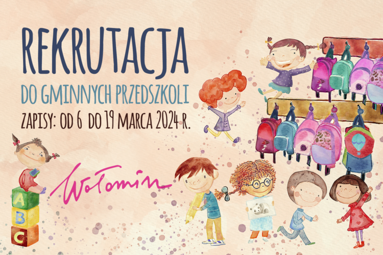 Wołomin - rekrutacja do gminnych przedszkoli