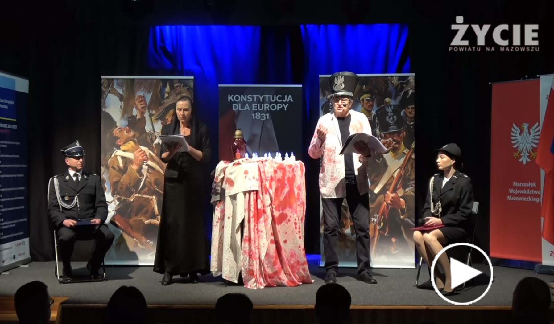 Sceniczne czytanie fragmentów „Konstytucji dla Europy” według scenariusza Olgierda Łukaszewicza