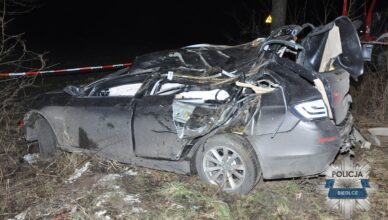 Wypadek śmiertelny w gminie Mokobody - policjanci apelują o rozwagę za kierownicą
