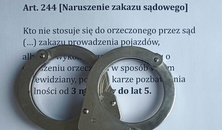 Obywatelskie zatrzymanie nietrzeźwego kierowcy z sądowym zakazem prowadzenia pojazdów