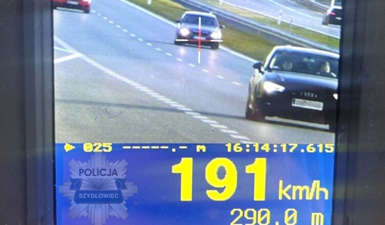 Jechał 191 km/h po ekspresówce. W „recydywie” otrzymał 5 000 zł mandatu i 15 punktów karnych